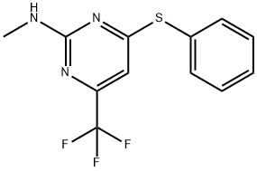 N-methyl-4-(phenylthio)-6-(trifluoromethyl)pyrimidin-2-amine Structural