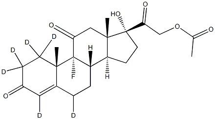 Fludrocortisone Acetate-d6 Structural