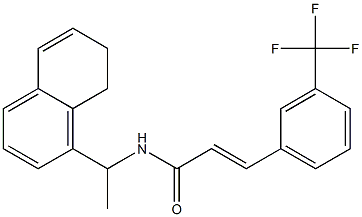 (E)-N-(1-(7,8-dihydronaphthalen-1-yl)ethyl)-3-(3-(trifluoromethyl)phenyl)acrylamide