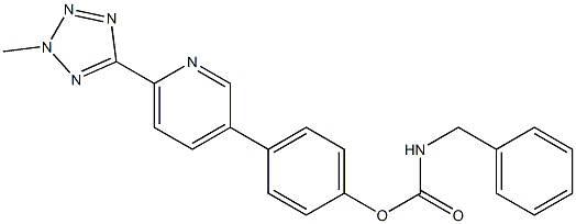 benzyl (4-(6-(2-methyl-2H-tetrazol-5-yl)pyridin-3-yl)phenyl)
carbamate Structural