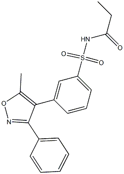 N-(3-(5-methyl-3-phenylisoxazol-4-yl)phenylsulfonyl)propionamide