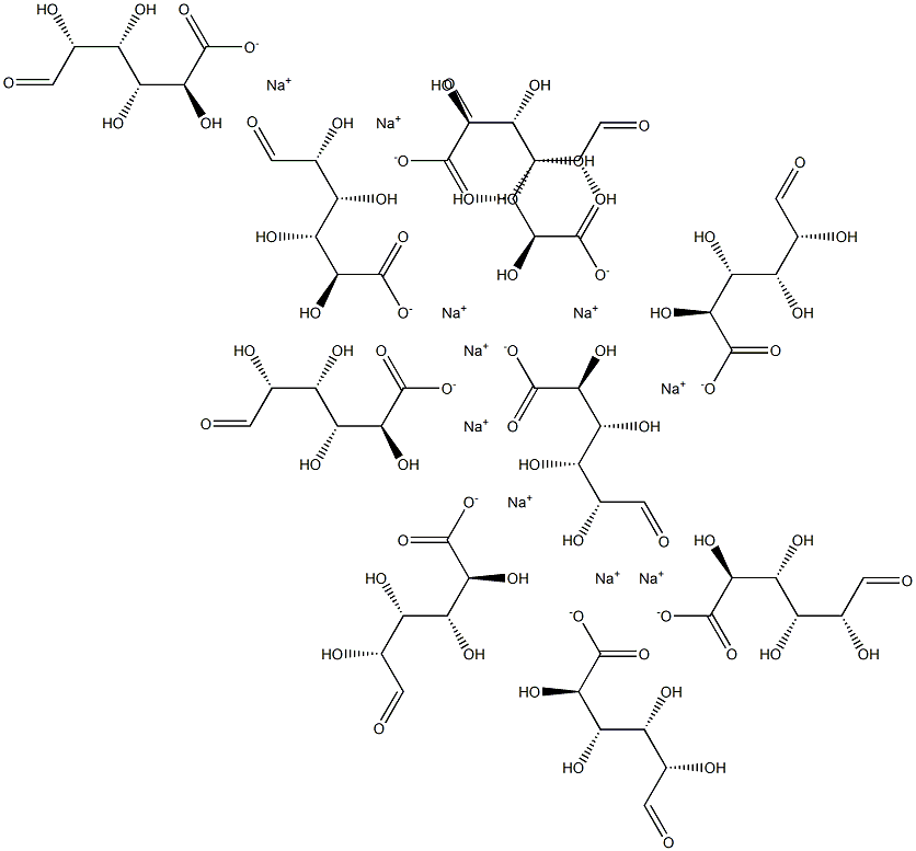 L-decaguluronic acid decasodium salt Structural