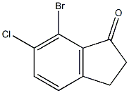 6-Chloro-7-Bromoindanone Structural