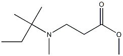 methyl 3-(methyl(tert-pentyl)amino)propanoate Structural