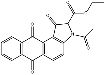 ethyl 3-acetyl-1,6,11-trioxo-2,3,6,11-tetrahydro-1H-naphtho[2,3-e]indole-2-carboxylate Structural