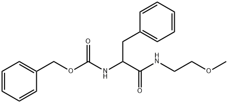 benzyl (1-((2-methoxyethyl)amino)-1-oxo-3-phenylpropan-2-yl)carbamate Structural