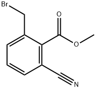 Methyl 2-(bromomethyl)-6-cyanobenzoate Structural