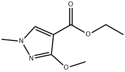 ethyl 3-methoxy-1-methyl-1H-pyrazole-4-carboxylate Structural