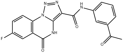 N-(3-acetylphenyl)-7-fluoro-5-hydroxy-[1,2,3]triazolo[1,5-a]quinazoline-3-carboxamide Structural