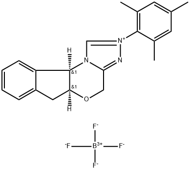 (5aS,10bR)-5a,10b-dihydro-2-(2,4,6-trimethylphenyl)-4H,6HIndeno[2,1-b][1,2,4]triazolo[4,3-d][1,4]oxazinium tetrafluoroborate