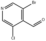 3-Bromo-5-chloroisonicotinaldehyde Structural