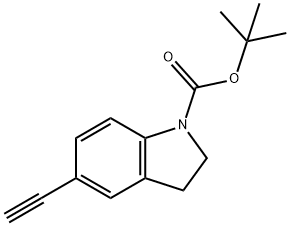 tert-butyl 5-ethynylindoline-1-carboxylate Structural