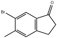 6-Bromo-5-methyl-2,3-dihydro-1H-inden-1-one Structural