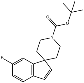 Tert-Butyl 6-Fluorospiro[Indene-1,4'-Piperidine]-1'-Carboxylate Structural