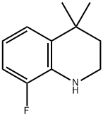 8-Fluoro-4,4-dimethyl-1,2,3,4-tetrahydroquinoline Structural