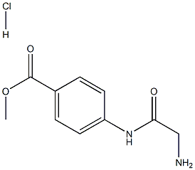 methyl 4-(2-aminoacetamido)benzoate hydrochloride Structural