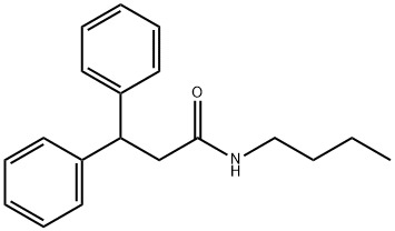 N-butyl-3,3-diphenylpropanamide Structural