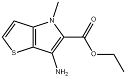 ethyl 6-amino-4-methyl-4H-thieno[3,2-b]pyrrole-5-carboxylate Structural