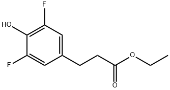 ethyl 3-(3,5-difluoro-4-hydroxyphenyl)propanoate Structural