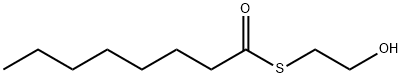 Octanethioic acid S-(2-hydroxyethyl) ester Structural