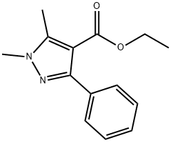 Ethyl 1,5-dimethyl-3-phenyl-1H-pyrazole-4-carboxylate Structural