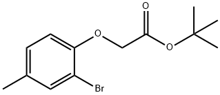 tert-butyl 2-(2-bromo-4-methylphenoxy)acetate Structural