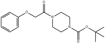 tert-butyl 4-(2-phenoxyacetyl)piperazine-1-carboxylate Structural