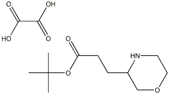 tert-Butyl 3-morpholin-3-yl-propionate oxalate Structural