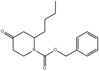 Benzyl 2-butyl-4-oxopiperidine-1-carboxylate Structural