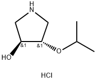trans-4-Isopropoxy-3-pyrrolidinol hydrochloride Structural