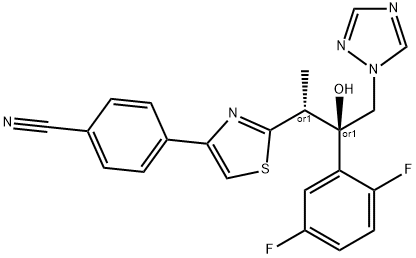 4-(2-((2S,3S)-3-(2,5-difluorophenyl)-3-hydroxy-4-(1H-1,2,4-triazol-1-yl)butan-2-yl)thiazol-4-yl)benzonitrile