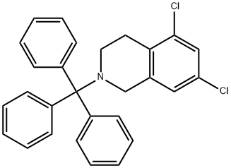 Isoquinoline, 5,7-dichloro-1,2,3,4-tetrahydro-2-(triphenylmethyl)- Structural