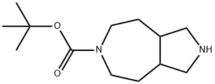 Octahydro-pyrrolo[3,4-d]azepine-6-carboxylic acid tert-butyl ester Structural