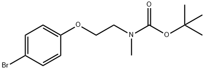 tert-butyl 2-(4-bromophenoxy)ethylmethylcarbamate Structural