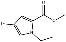 methyl 1-ethyl-4-iodo-1H-pyrrole-2-carboxylate Structural