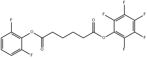 Hexanedioic acid 1-(2,6-difluorophenyl) 6-(2,3,4,5,6-pentafluorophenyl) ester Structural