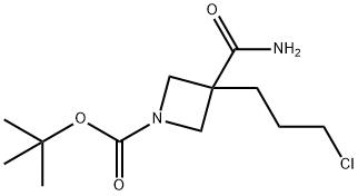 tert-butyl3-carbamoyl-3-(3-chloropropyl)azetidine-1-carboxylate