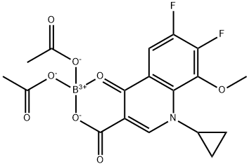 6-cyclopropyl-8,9-difluoro-7-methoxy-4-oxo-4,6-dihydro-2H-1l3-[1,3]dioxino[5,6-c]quinoline-2,2-diyl diacetate