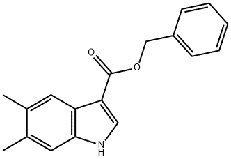 benzyl 5,6-dimethyl-1H-indole-3-carboxylate Structural