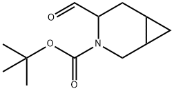 tert-butyl 4-formyl-3-aza-bicyclo[4.1.0]heptane-3-carboxylate Structural