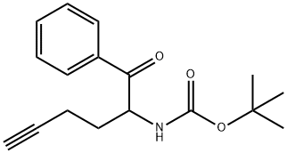 tert-butyl(1-oxo-1-phenylhex-5-yn-2-yl)carbamate