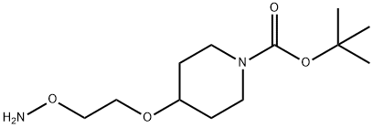 4-[2-(Aminooxy)ethoxy]-1-piperidinecarboxylic acid 1,1-dimethylethyl ester Structural