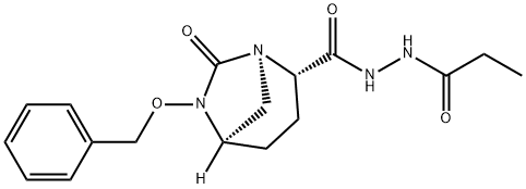 (2S,5R)-N'-acetyl-6-(benzyloxy)-7-oxo-1,6-diazabicyclo[3.2.1]octane-2-carbohydrazide Structural