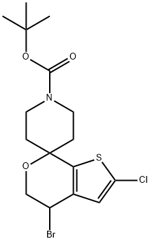 tert-butyl4'-bromo-2'-chloro-4',5'-dihydrospiro[piperidine-4,7'-thieno[2,3-c]pyran]-1-carboxylate