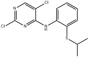 2,5-Dichloro-N-[2-[(1-methylethyl)thio]phenyl]-4-pyrimidinamine Structural Picture