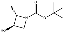 tert-butyl (2S,3R)-3-hydroxy-2-methylazetidine-1-carboxylate Structural