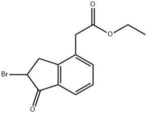 ethyl 2-(2-bromo-1-oxo-2,3-dihydro-1H-inden-4-yl)acetate(WXG01815) Structural