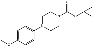 tert-butyl 4-(4-methoxyphenyl)piperazine-1-carboxylate Structural