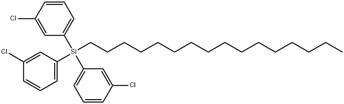HEXADECYLTRIS(3-CHLOROPHENYL)SILANE Structural