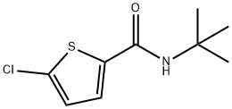 N-tert-butyl-5-chlorothiophene-2-carboxamide Structural